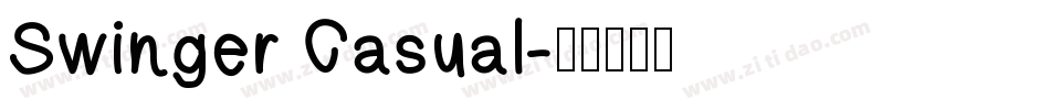 Swinger Casual字体转换